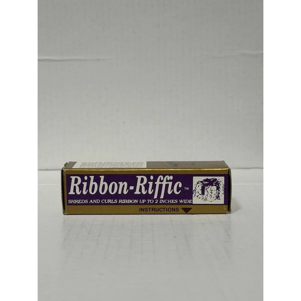 NEW Vintage Ribbon Riffic Ribbon Shredder Curler Tool HoeTemPole Made In USA